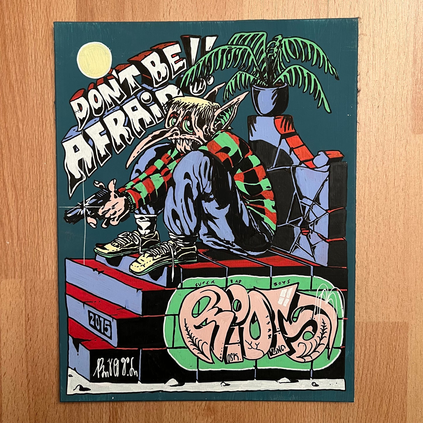 Acrylic Riots no fear