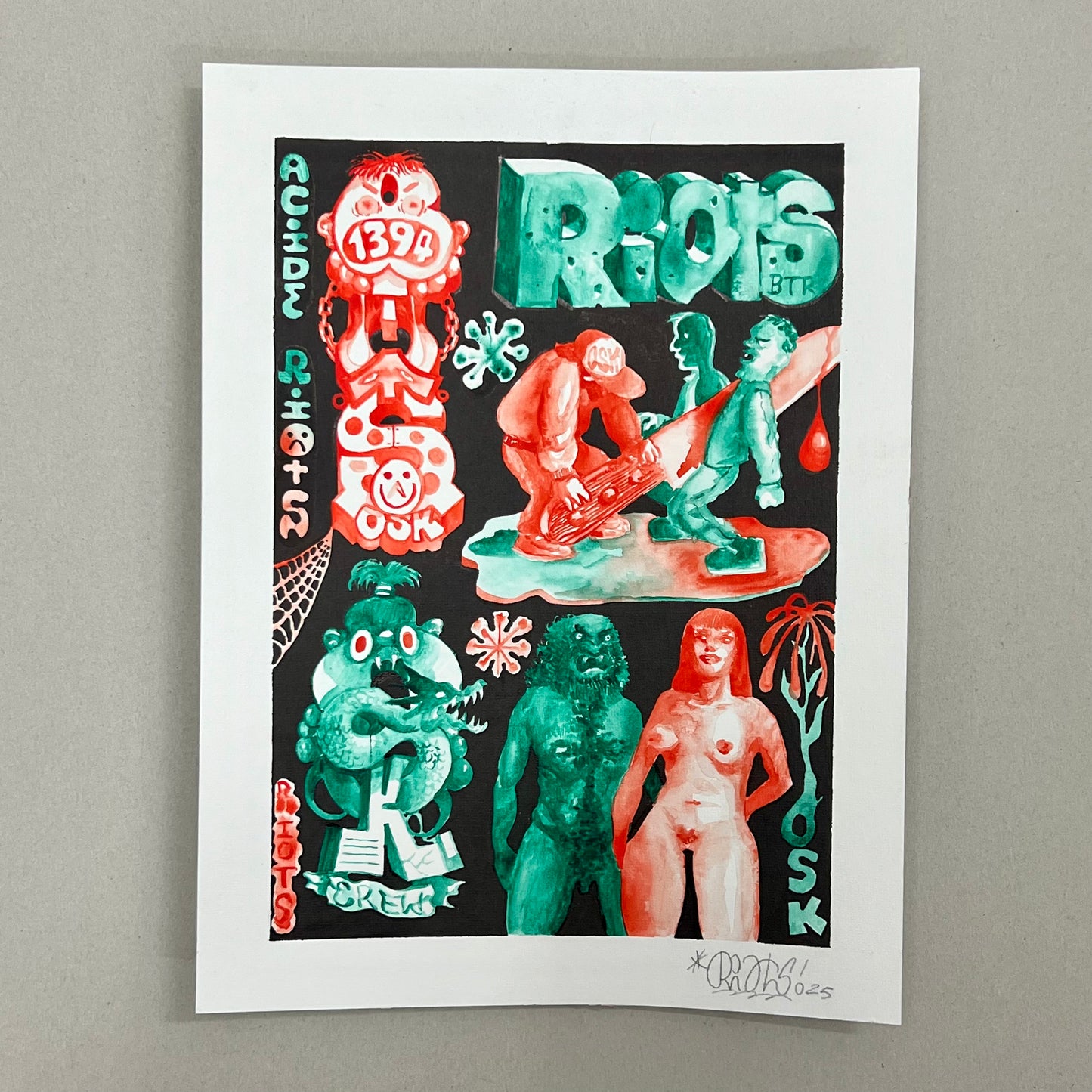 22 Drawing (A3 etc.) Aquarelle