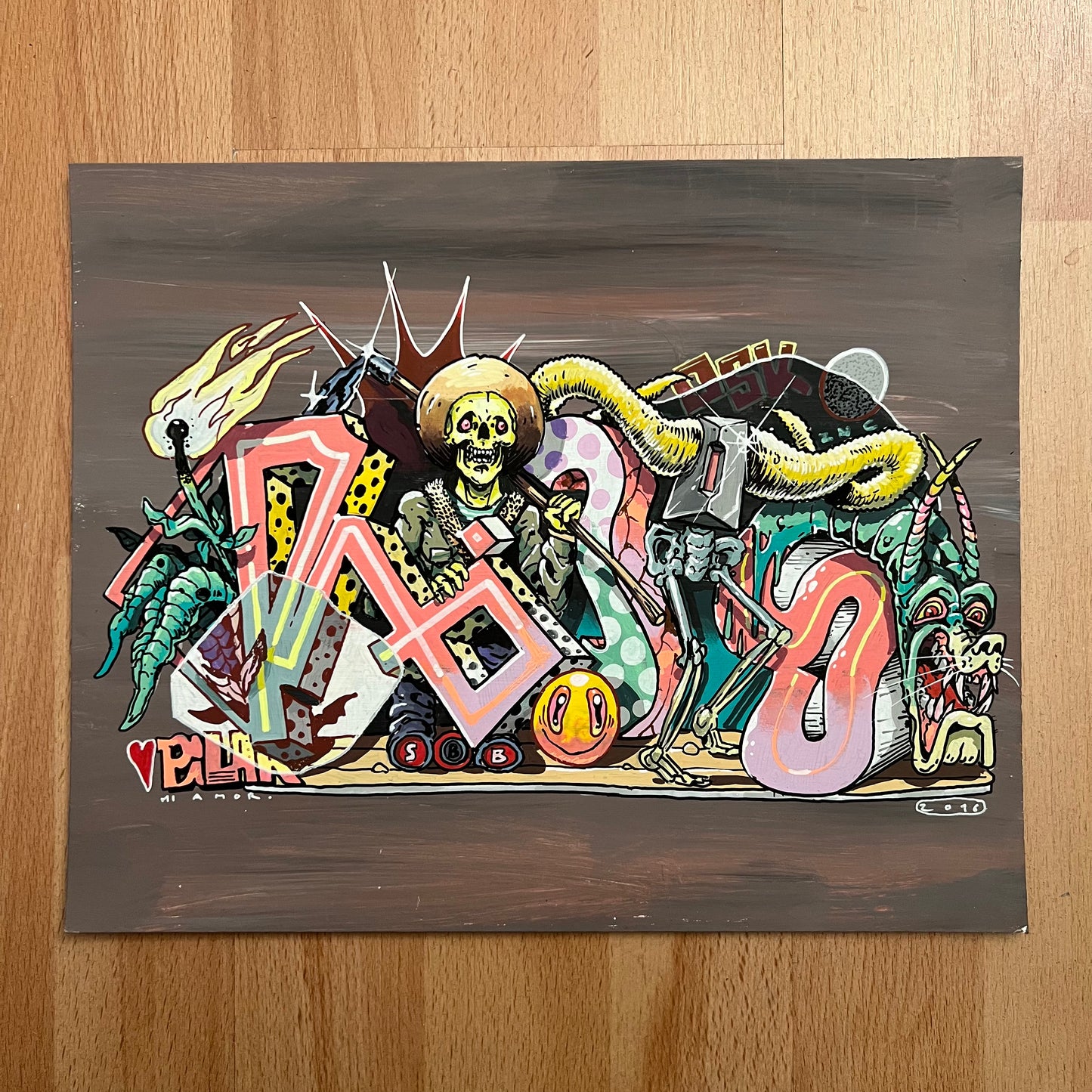 Acrylic RIOTs skull