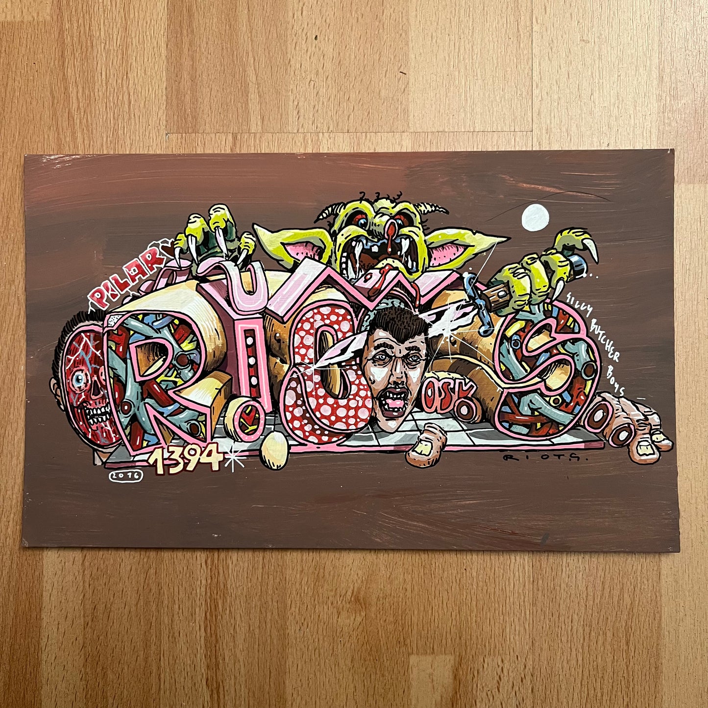 Acrylic RIOTs salami