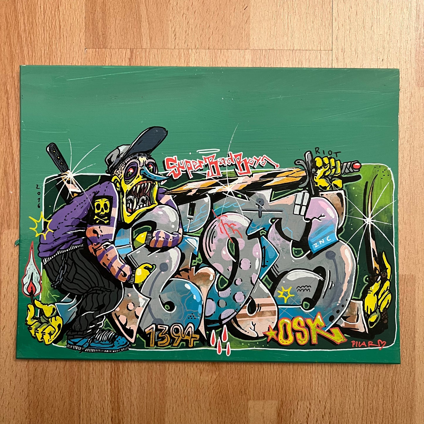 Acrylic RIOTs knife