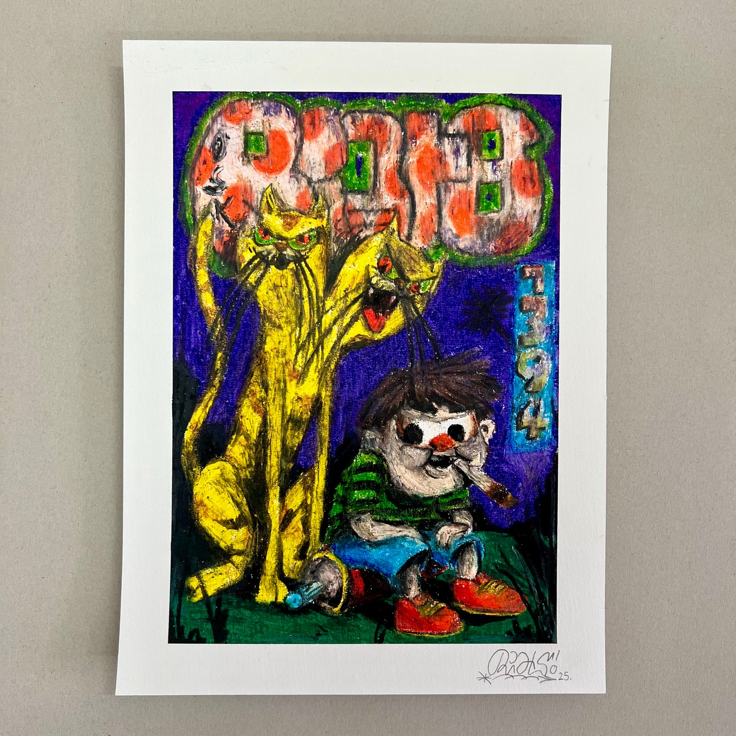 26 Drawing (A3 etc.) crayon