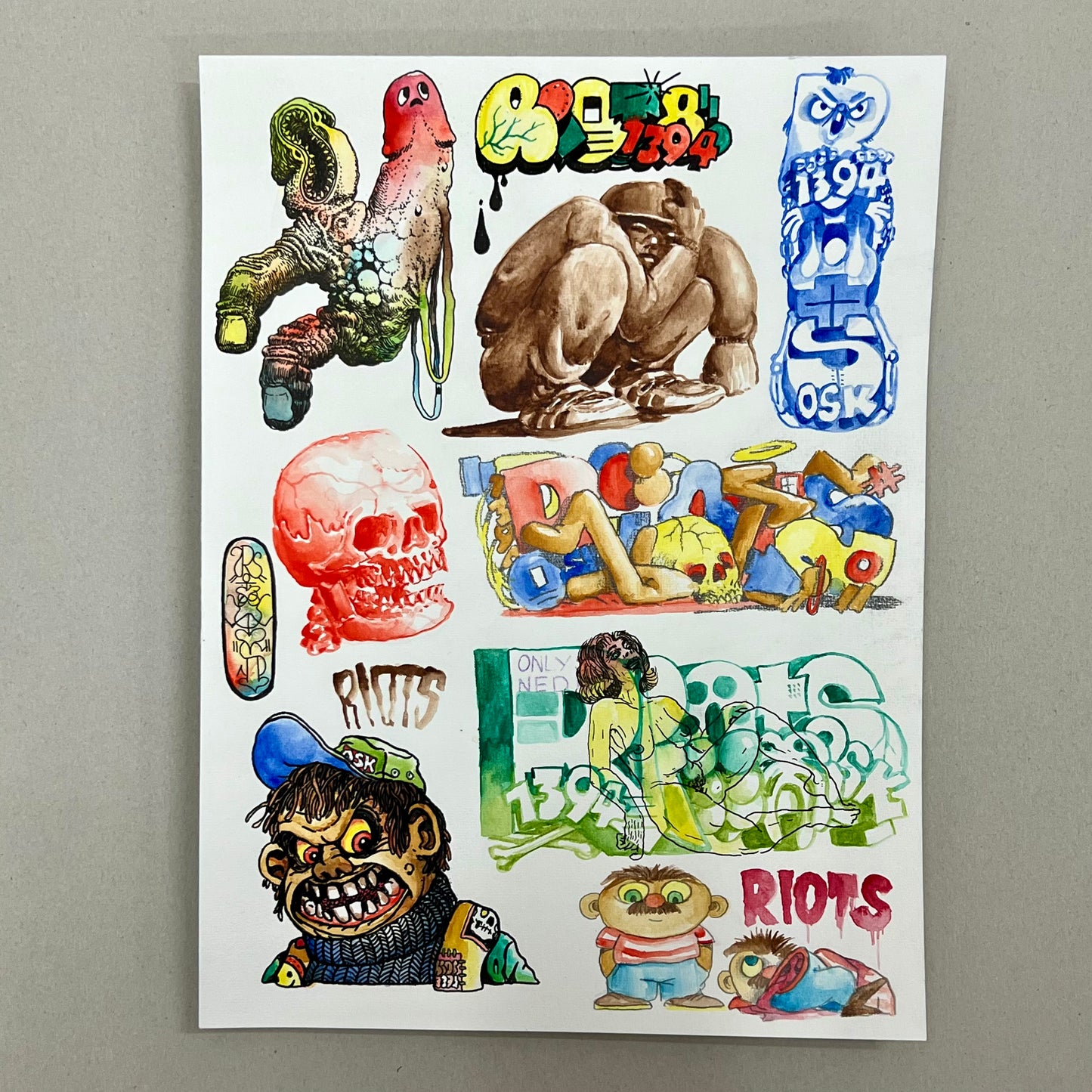 20 Drawing (A3 etc.) Aquarelle