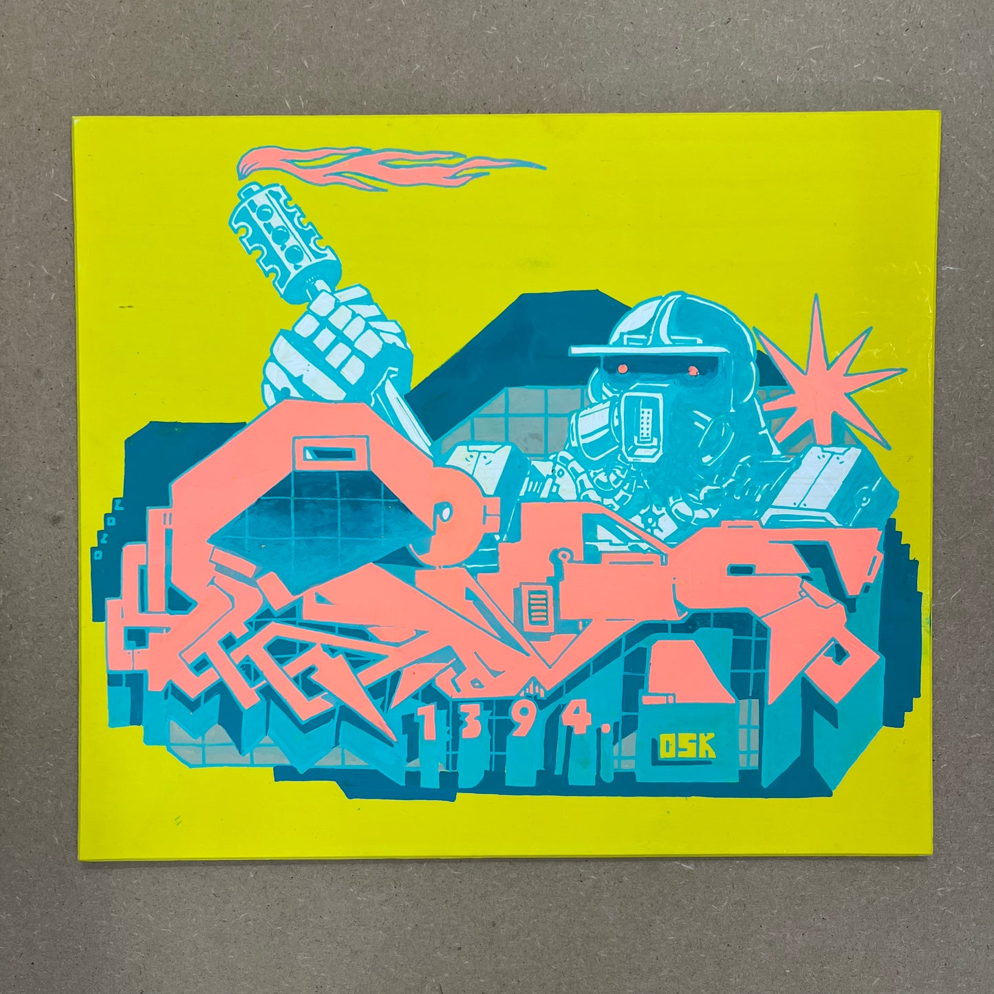 Acrylic RIOTs neon